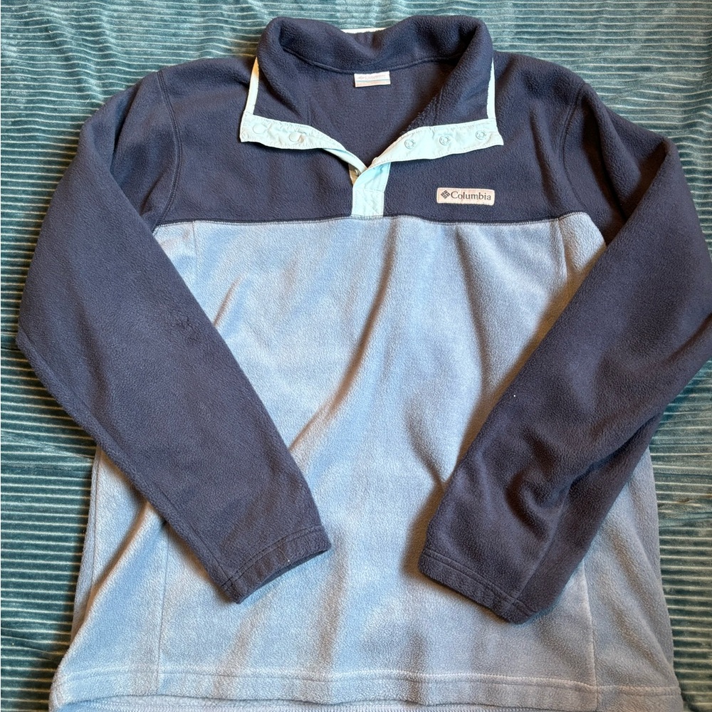 Columbia 1/4 Zip, Sweatshirt Lg